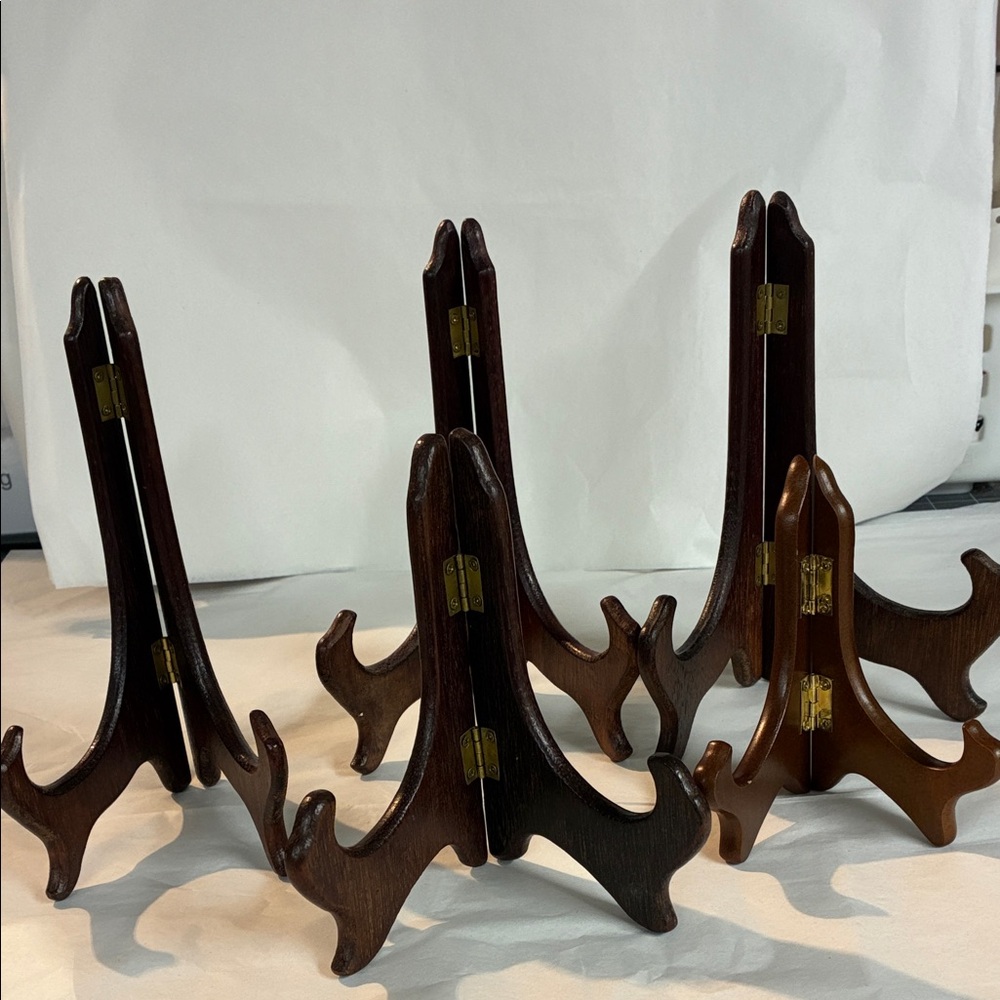 Set of Wooden Display Stands